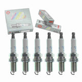 6 pc NGK Laser Iridium Spark Plugs compatible with Nissan Frontier 4.0L V6 2007-2019