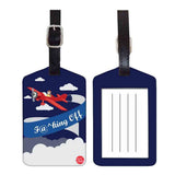 Nutcase Designer Luggage Travel Baggage Tags Single Tag With Name Card Inside Flying Off