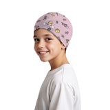 Tvs Racing KidS Aop Skull Cap Pink, 100% Cotton, Moisture Wicking, Stretchable, Universal Size Skull Cap