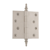 Grandeur Hardware 814556 4 Steeple Tip Residential Hinge with Square Corners in Satin Nickel, 4 x 4