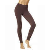 Hue Womens Wide Waistband Blackout Cotton Leggings, Assorted Leggings, Espresso, XSmall US