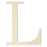 Large Wooden Letters 12 Inch Paintable Wood Letter L for Wall Decor, 1/5 Inch Thick Wooden Alphabet Letters Cutouts for DIY Craf