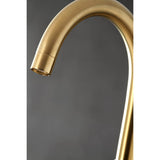 Kingston Brass Ae8107Dl Deck Mount Tub Filler With Hand Shower, Brushed Brass