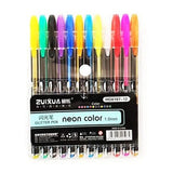 Eclet 24 Pcs Neon and Pastel Gel Pen Set, 12 Vibrant Shades for Sketching, Coloring, Journaling, School Notes, Art Craft and Cre