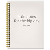 BRRNYOI Wedding Notebook Journal 5.5x8.3, Wedding Engagement Gifts for Women Men, Anniversary Couples Gifts, Little Notes for th