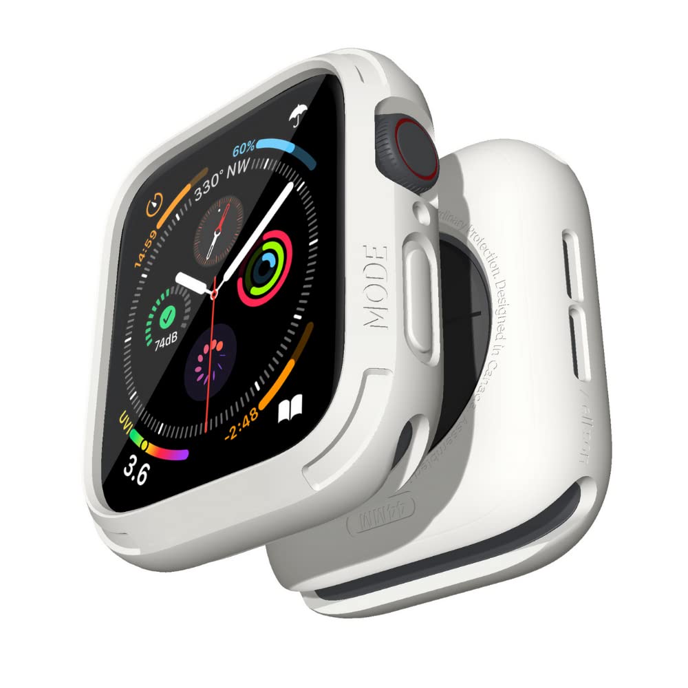 elkson Compatible with Apple Watch 44mm Bumper Case, Quattro Series Rugged Case for Apple Watch SE 2 and iWatch Series 6 5 4, Mi