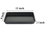 11 Inch Baking Sheets Pan Nonstick Set of 2, Walooza 1-inch Deep Baking Trays, 11X9 Inch Cookie Sheet Replacement Toaster Oven T