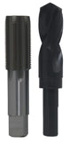 Drill America 1-3/8-12 Tap And 1-19/64 Drill Bit Kit, Pou Series