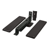 Deltana DASH95U10B Double Action Solid Brass Spring Hinge with Solid Brass Cover Plates, OilRubbed Bronze, 3 3/4 Height X 9 1/