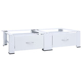 Vidaxl Washing And Drying Machine Pedestal With Pull-Out Shelves White,Washer Parts & Accessories