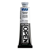 OPEN SlowDrying Acrylics by GOLDEN, Manganese Blue Hue, 2 fl oz. tube, Professional Acrylic Paint, Transparent