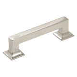 Studio Collection Pull 33/4 Inch (96mm) Center to Center Polished Nickel Finish