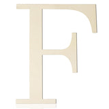 Large Wooden Letters 12 Inch Paintable Wood Letter F for Wall Decor, 1/5 Inch Thick Wooden Alphabet Letters Cutouts for DIY Craf