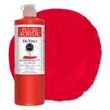 DA VINCI PAINTS Professional Artist Fluid Acrylic Paint, Naphthol Red Light, 16oz