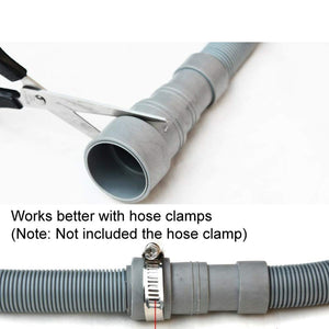 1 Piece 4.9Ft (1.5M) Universal Wash Machine Drain Extension Hose Washing Machine Extension Washing Pipe Dishwasher Drain Hose
