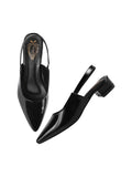 Shoetopia Solid Pointed Toe Black Pumps For Women /Eu35,Black,2,B0F6TMLBFB