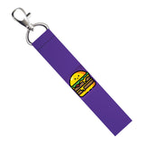 Isee 360 Burger Love Lanyard Tag With Swivel Lobster For Gift Luggage Bags Backpack Travelers Students Worker L X H 5 X 0.8 Inch