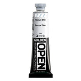OPEN SlowDrying Acrylics by GOLDEN, Titanium White, 2 fl oz. tube, Professional Acrylic Paint, SemiOpaque
