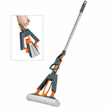 Vivela PVA Sponge Mop for Floor Cleaning | Super Absorbent Roller Mop with Easy Squeeze Mechanism & Extendable Stainless Steel H