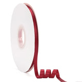 3/8 x 50Yds Burgundy Double Faced Satin Ribbon,High Density Solid Color Ribbon,Great for Crafts,Gift Wrapping,Sewing,Wedding&Chr