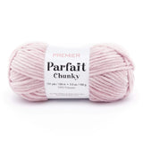 Premier Parfait Chunky Yarn - Super Bulky, Ideal for Knitting and Crocheting, Chenille, Rose, 3.5 oz, 131 Yards