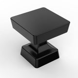 Asidrama 20 Pack 1-1/4 inch Matte Black Kitchen Cabinet Knobs Dresser Drawer Cabinet Hardware Zinc Knobs for Dresser Drawers