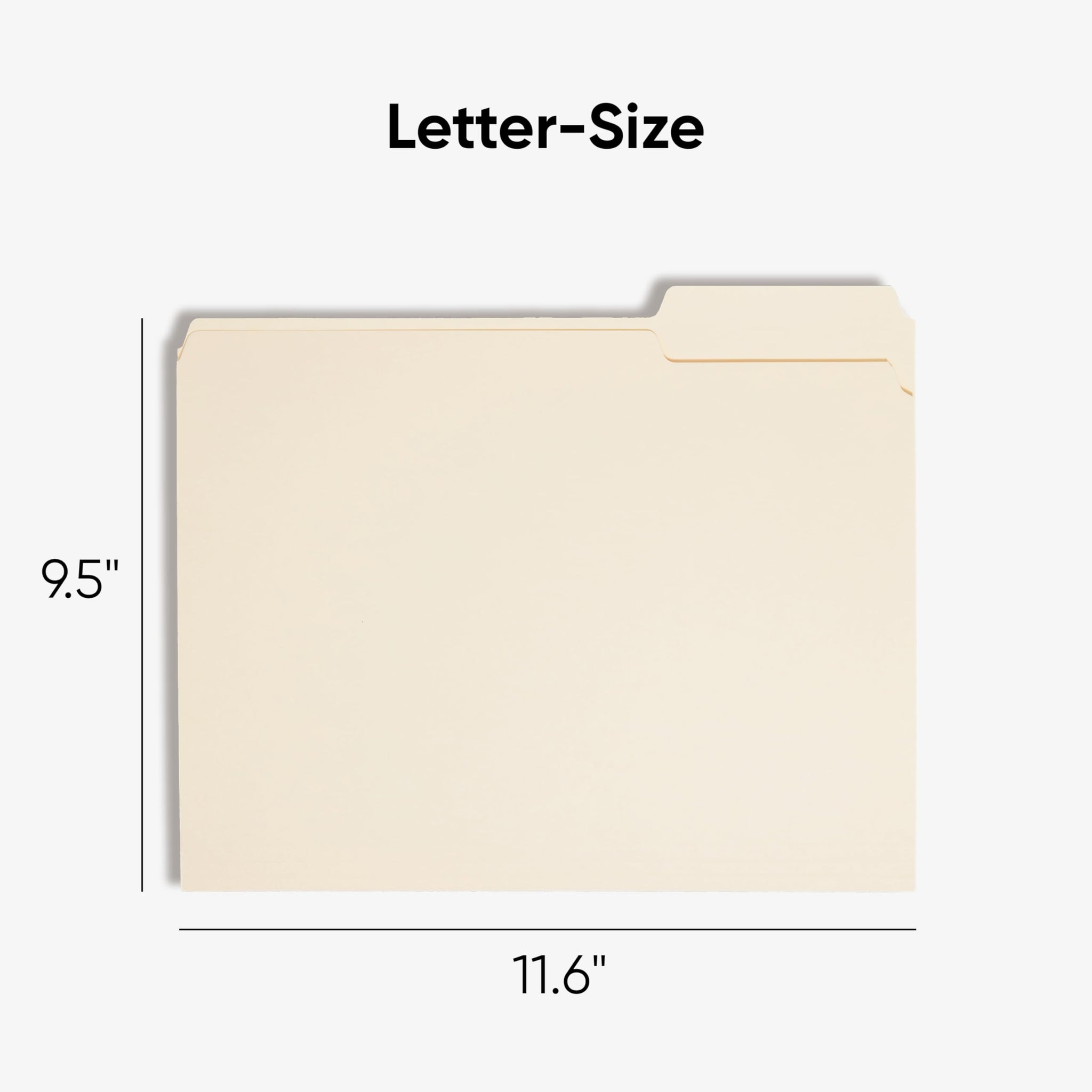 Smead File Folder, 1/3-Cut Tab, Assorted Positions, Letter Size, Manila, 100 per Box (10330)