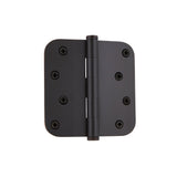 Grandeur Hardware 819983 4 Button Tip Residential Hinge with 5/8 Radius Corners in Timeless Bronze, 4 x 4