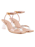 Shoetopia Stylish Embellished Rhinstone Detailed Golden Heels For Women & Girls /Eu39,Bronze,6,B0DNXSTLSY