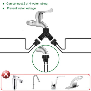 Flantor Garden Irrigation Kit,131ft 1/4 Drip Irrigation Kit Garden Irrigation System with Adjustable Nozzle Dripper Automatic