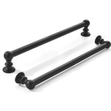 khtumeware 10 Pack 8 inch(203mm) Hole Center Black Cabinet Pulls Solid Heavy-Duty Matte Black Kitchen Cabinet Hardware for Drawe