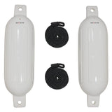 Extreme Max 3006.7201 BoatTector Inflatable Fender Value 2-Pack - 6.5 x 22, White