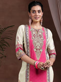 Libas Women'S Crepe Regular Kurta (29252_Beige Beige M