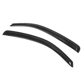 Window Visor Compatible with 2005-2015 Toyota Tacoma Standard Cab, Slim Style Acrylic Smoke Tinted 2PCS Sun Rain Shade Guard Win