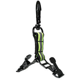 MELOTOUGH Firefighter Glove Strap Glove Clip for Work Glove Holder with 2 Alligator Clip Reflective Hi-Vis Lime for Quick Access