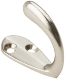 National Mfg/Spectrum Brands Hhi N830-142 Hook, Robe, Single-Prong, Satin Nickel - Quantity 1