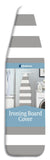 Whitmor Ironing Board Cover with Pad, Paloma Gray Stripe, Cotton, 54L x 13W x 0.25H