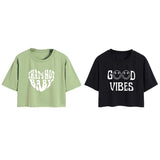 Toplot Tops For Women || Western Tops For Woman Stylish || Crop T-Shirt Western Pack Of 2 (Combo-Top-5258-Pst-Blk-L),Pista-Black,,B0F6NQZ6JF