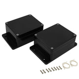 LMioEtool Junction Box IP65 Waterproof Dustproof ABS Plastic Universal Electric Project Enclosure with Fixed Ear Black 4.5x3.5x2