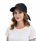 Future Tabs Turban Head Wrap Black | Outdoor Beach Visor Headwrap Headscarf For Summers, Outdoors & Beach | Baseball Cap For W