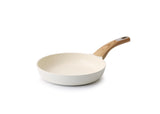 SENSARTE Nonstick Frying Pan Skillet, Egg pan, Omelette Pan, Healthy Cookware Chef's Pan, PFOA Free, 9.5 Inch, White