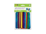 Multicraft Imports Krafty Kids FN130 CW506 Craftwood Jumbo Colored Craft Sticks, 6in by 0.75in, 50Piece