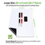 ANLIOTE Magnetic Dry Erase Board Fridge White Board Sheet 20x13, Flexible Refrigerator Magnets Whiteboard Planner for Home Kit