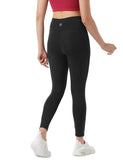 Pumpd Womens Stretchable Leggings -Two Deep Side Pockets Ankle Length Lightweight Anti-Odor Squat Proof Dry Tech Ultra Soft Seams,Black Hole,Black Hole,2Xl