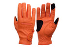eGlove eQUEST GripPro Leather Touchscreen Horse Riding Gloves (Orange, Small)