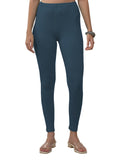 Lyra Women Solid Premium Cotton Ankle Length Leggings | Mid-Waist | Fashionwear