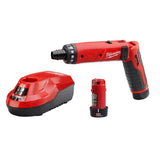 Milwaukee 210122 M4 1/4 Hex Screwdriver Kit W/2 Bat