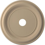 Ekena Millwork 22OD x 3 1/2ID x 1 1/2P Traditional Thermoformed PVC Ceiling Medallion (Fits Canopies up to 13 1/2), UltraCover S