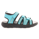 Propét Womens TravelActiv Adventure Sandal, Teal, 9 XX-Wide
