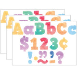 Teacher Created Resources Watercolor Bold Block 4 Letters Combo Pack, 3 Packs